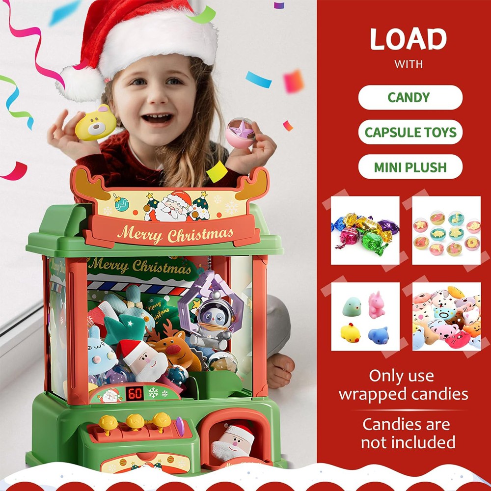 Christmas Claw Machine For Kid - Arcade Toy Vending Machine ulasan dan harga