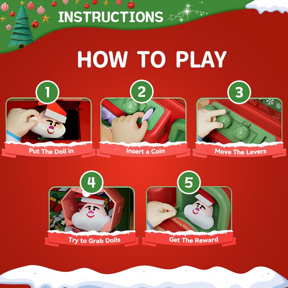 Christmas Claw Machine For Kid - Arcade Toy Vending Machine ulasan dan harga
