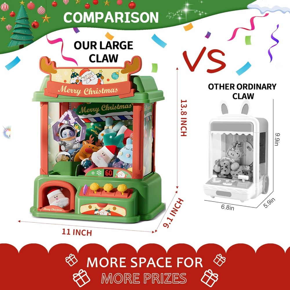 Christmas Claw Machine For Kid - Arcade Toy Vending Machine ulasan dan harga