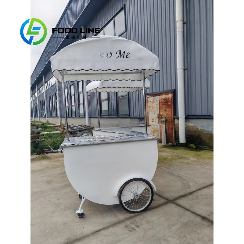 Customized Commercial Mobile V - Hot Dog Vending Cart ulasan dan harga