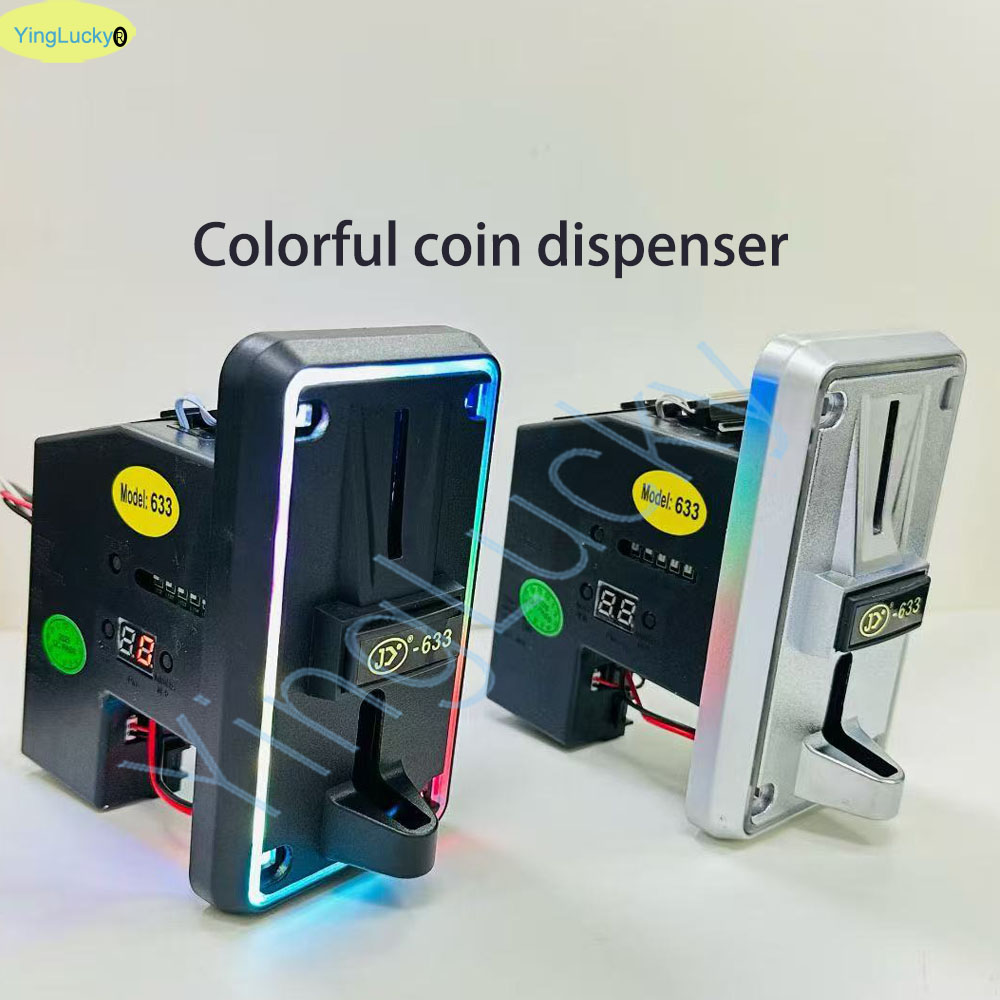 Colorful LED Multi Coin Accept - Arcade Ticket Machine ulasan dan harga