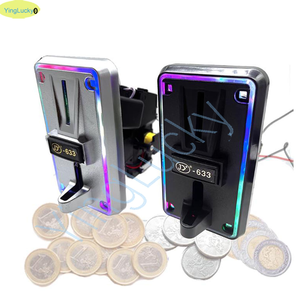 Colorful LED Multi Coin Accept - Arcade Ticket Machine ulasan dan harga