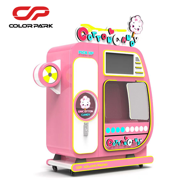 Colorful Automatic Cotton Cand - Bill Acceptor Vending ulasan dan harga
