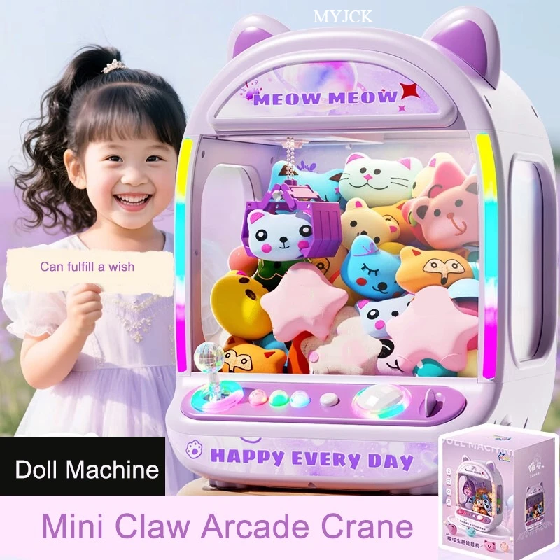 DIY Purple Automatic Doll Mach - Claw Crane Machine ulasan dan harga